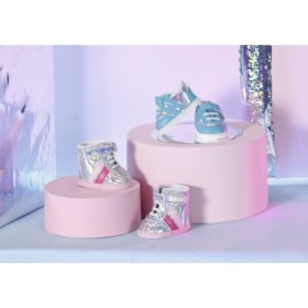 BABY born Sneakers argintii luciosi pentru papusi 43 cm